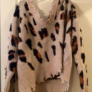 Animal print sweater from Julie’s boutique in Mayfair.Wilmington, NC. Like new.